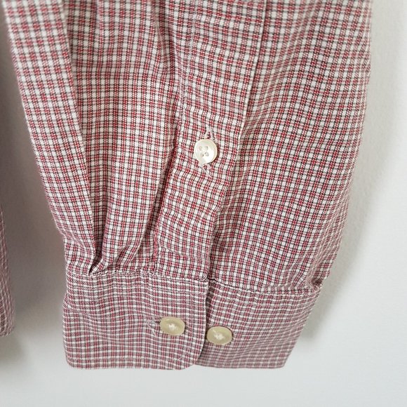 Old Navy Men Plaid Button Down Collar Shirt, L - Picture 4 of 6